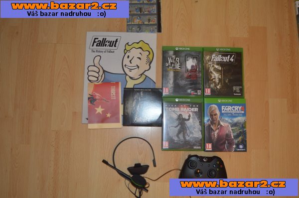 XBOX ONE + 4 hry! (Fallout 4, Rise of Tomb Raider