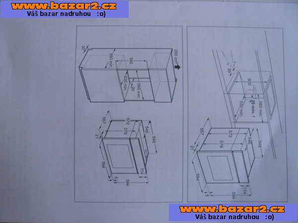 Vestavná trouba Philco POB79