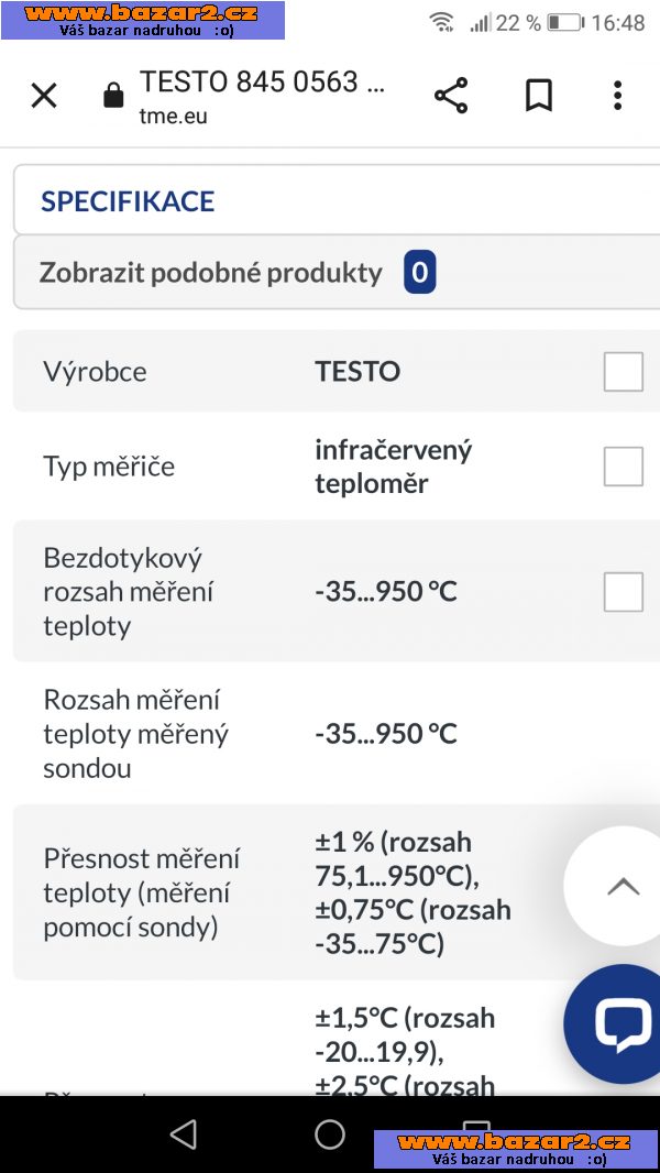 Prodám Testo 845 infa-teplo. a vlhkosti 