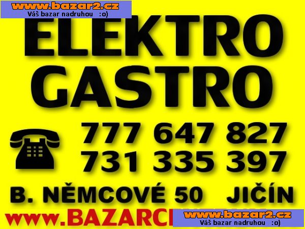 ELEKTROSPOTŘEBIČE - GASTRO VYBAVENÍ - KOŽENÉ SEDAČKY: www.bazarcentrum.cz