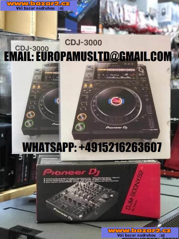 Nový Pioneer CDJ-Tour1/ Pioneer DJM-Tour1 / Pioneer CDJ-3000 / Pioneer DJM-V10