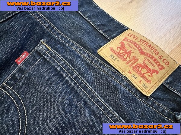 LEVISKY originál pánské jeans LEVI STRAUSS Levi´s® 511 W34/L32